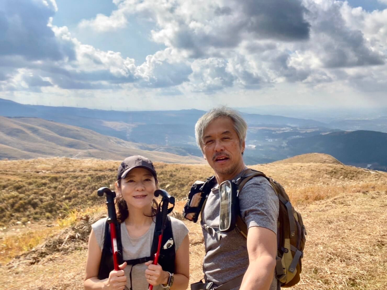 松田さんご提供写真（俵山でのトレッキングの様子）