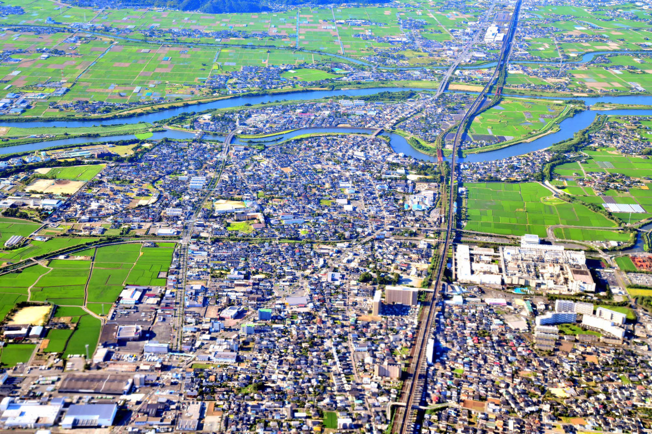川尻エリアの遠景