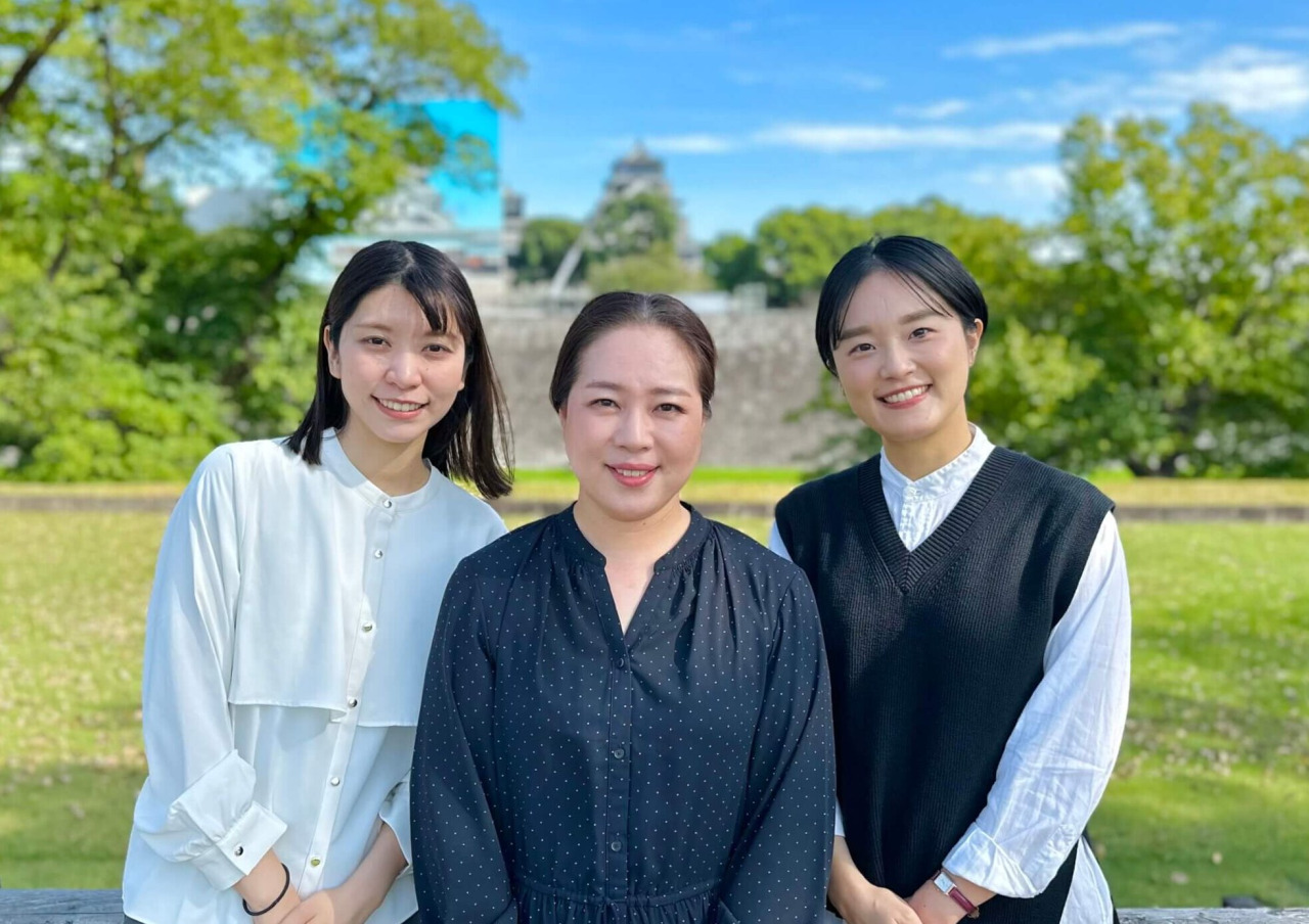 (左)万田/(中央)清島/(右)池田